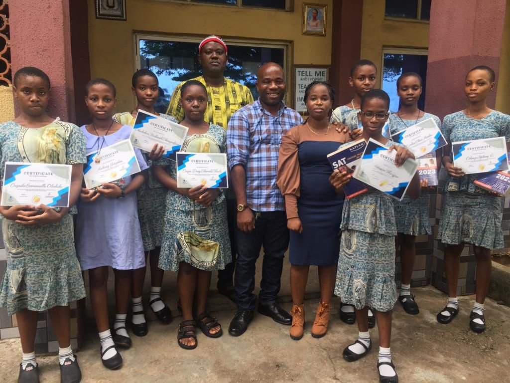 Girls school group